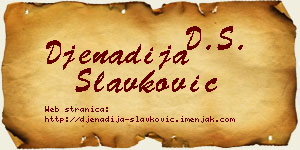 Đenadija Slavković vizit kartica